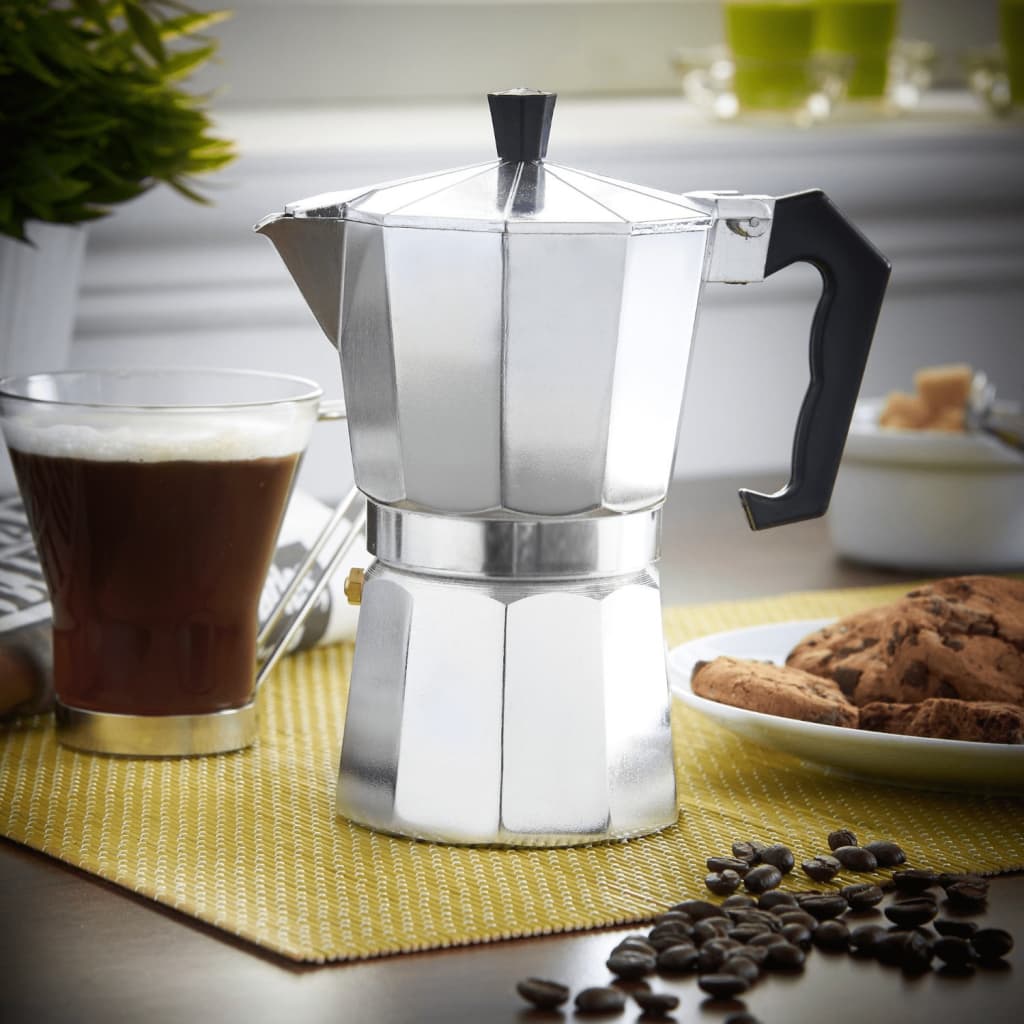 TRIBALSENSATION Caffettiera Moka In Alluminio Per 3 Tazze | Moka Tradizionale Per Caff