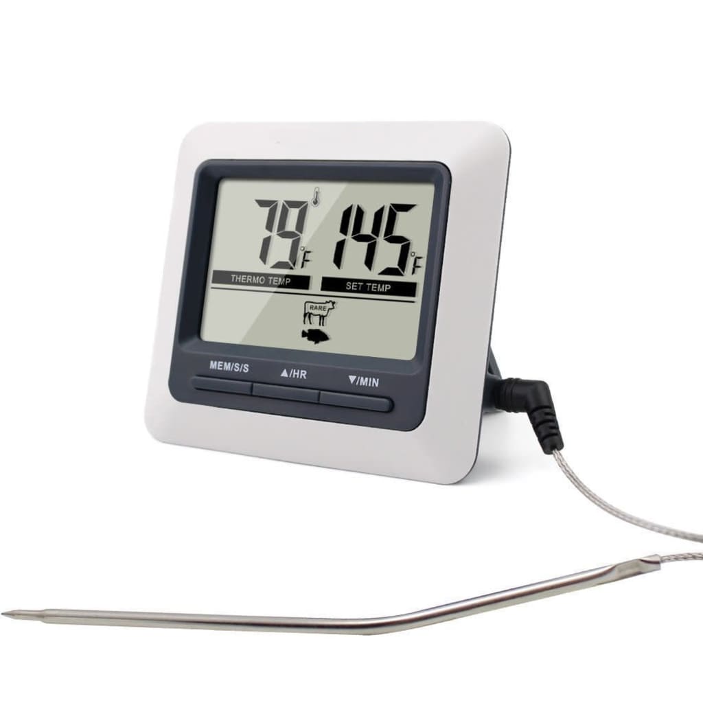 TRIBALSENSATION Termometro digitale da cucina per forno, Grill e affumicatore barbecue