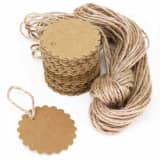 100x Papiers Rondes Pendentifs Cha
