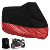Motorrad Garage Abdeckplane Plane Faltgarage Wasserdicht Rot and Schwa