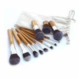 Set De 11 Maquillage Pinceaux - Cheveux Synthtiques, Virole En Alumi