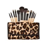 Leopard Pattern Ensemble De 12 Maquillage Pinceaux - Poils En Nylon, V