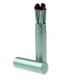 5 Pincis de maquilhagem para olhos - Pelo de pnei, cabo de alumn