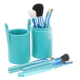 Conjunto de copo de pele verde e 12 Pincis de Maquilhagem | Pelos Si