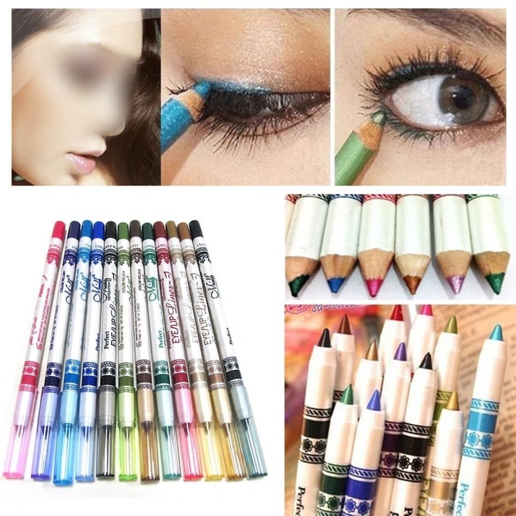 TRIBALSENSATION 12 colori Glitter Eyeliner matite Eyeliner Eye Liner, Set cosmetici tr