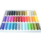 39 Spulen von 250 Metern Bunte Farben 100% Polyesterr, Nhgarn - Farb