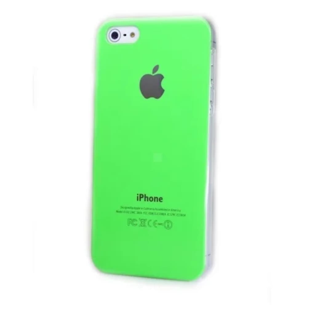 Afbeelding TRIBALSENSATION Mascherina In Plastica Dura Con Logo Apple Per iPhone 5 - Verde door Vidaxl.nl