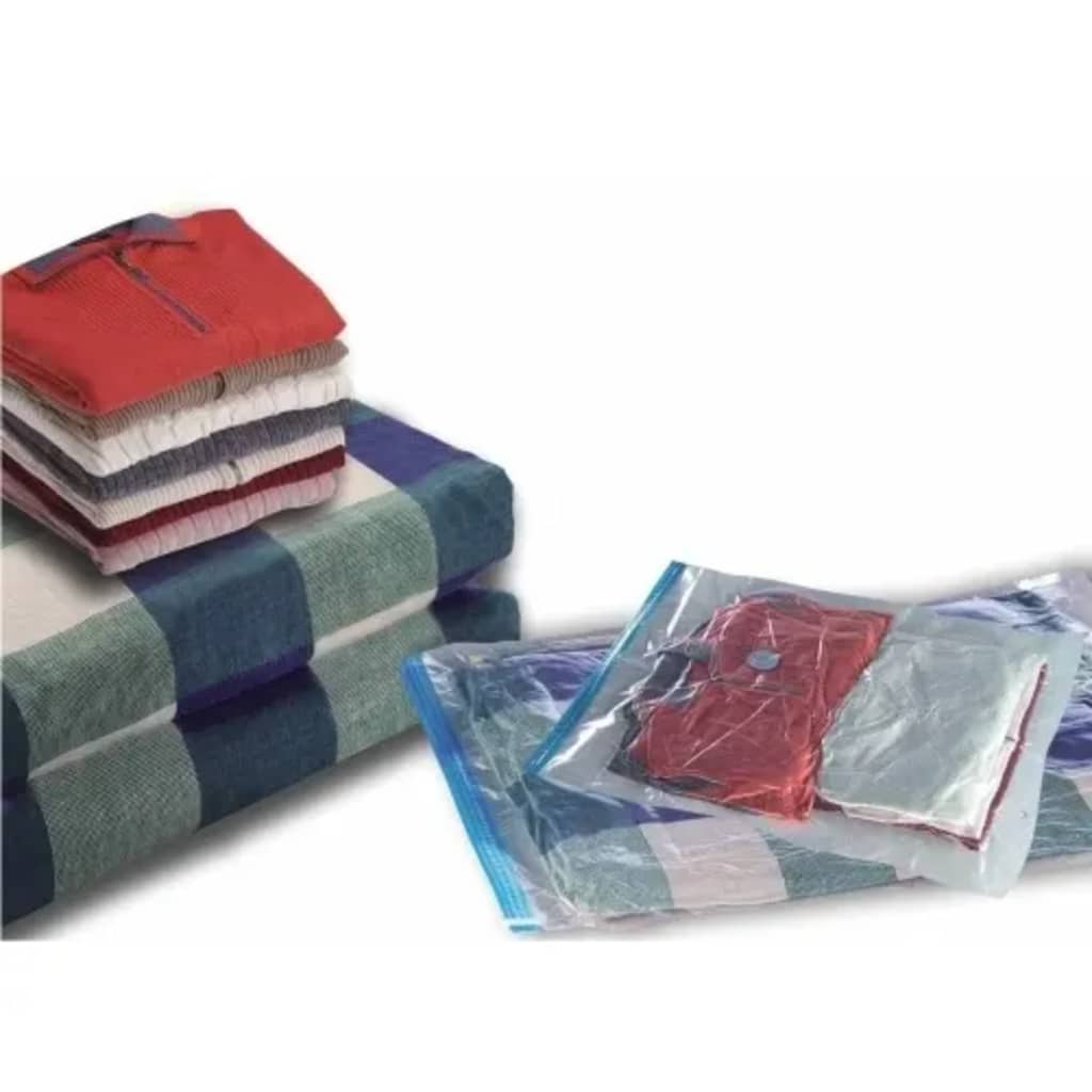 Afbeelding TRIBALSENSATION 12 Paquetes de almacenamiento para ahorro de espacio bolsas de ropa - door Vidaxl.nl