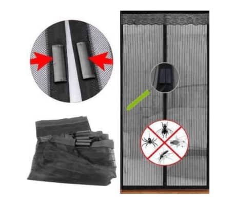 Magic Magnetic Door Curtain Mesh Bug Insect Mosquito Hands