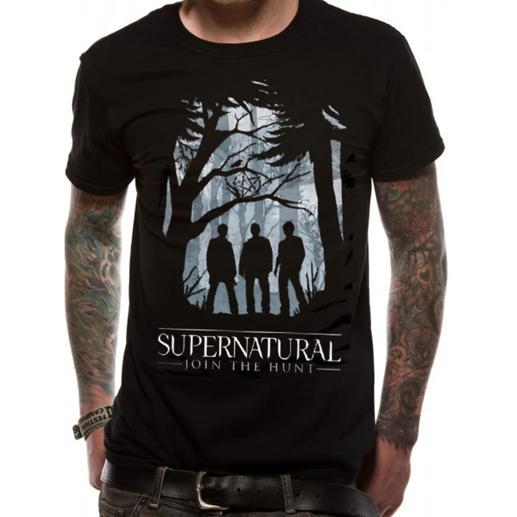 Afbeelding Supernatural - GROUP OUTLINE T-Shirt door Vidaxl.nl