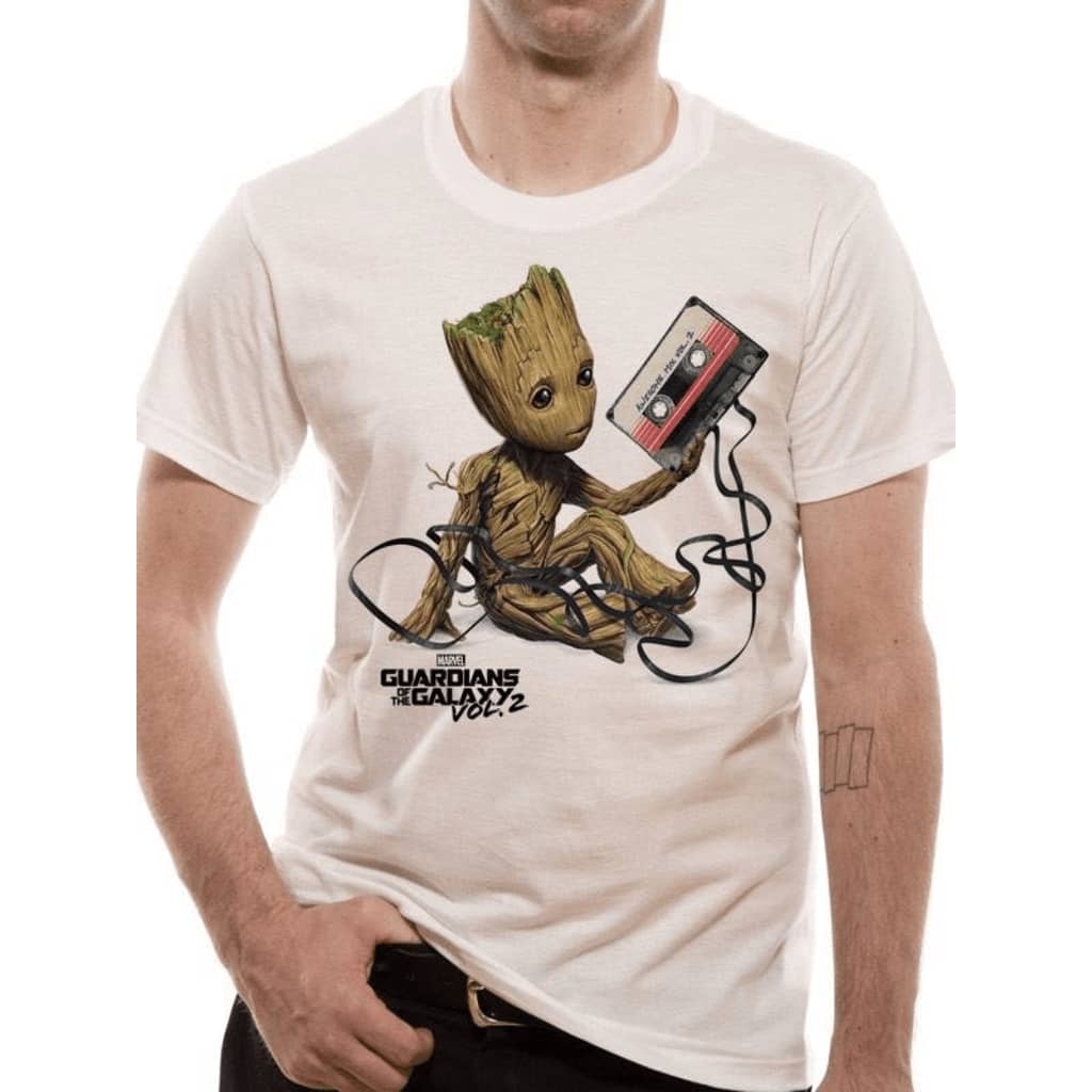 Afbeelding GUARDIANS OF THE GALAXY 2.0 - GROOT & TAPE T-Shirt door Vidaxl.nl