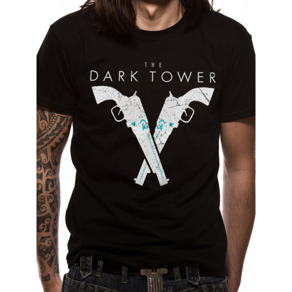 Afbeelding Dark Tower - PISTOLS (UNISEX) T-Shirt door Vidaxl.nl