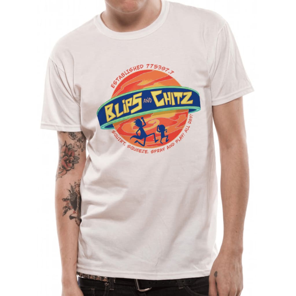 Afbeelding Rick and Morty - Blips And Chitz T-Shirt door Vidaxl.nl