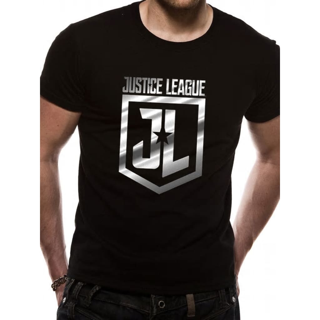 Afbeelding Justice League MOVIE - FOIL LOGO (UNISEX) T-Shirt door Vidaxl.nl