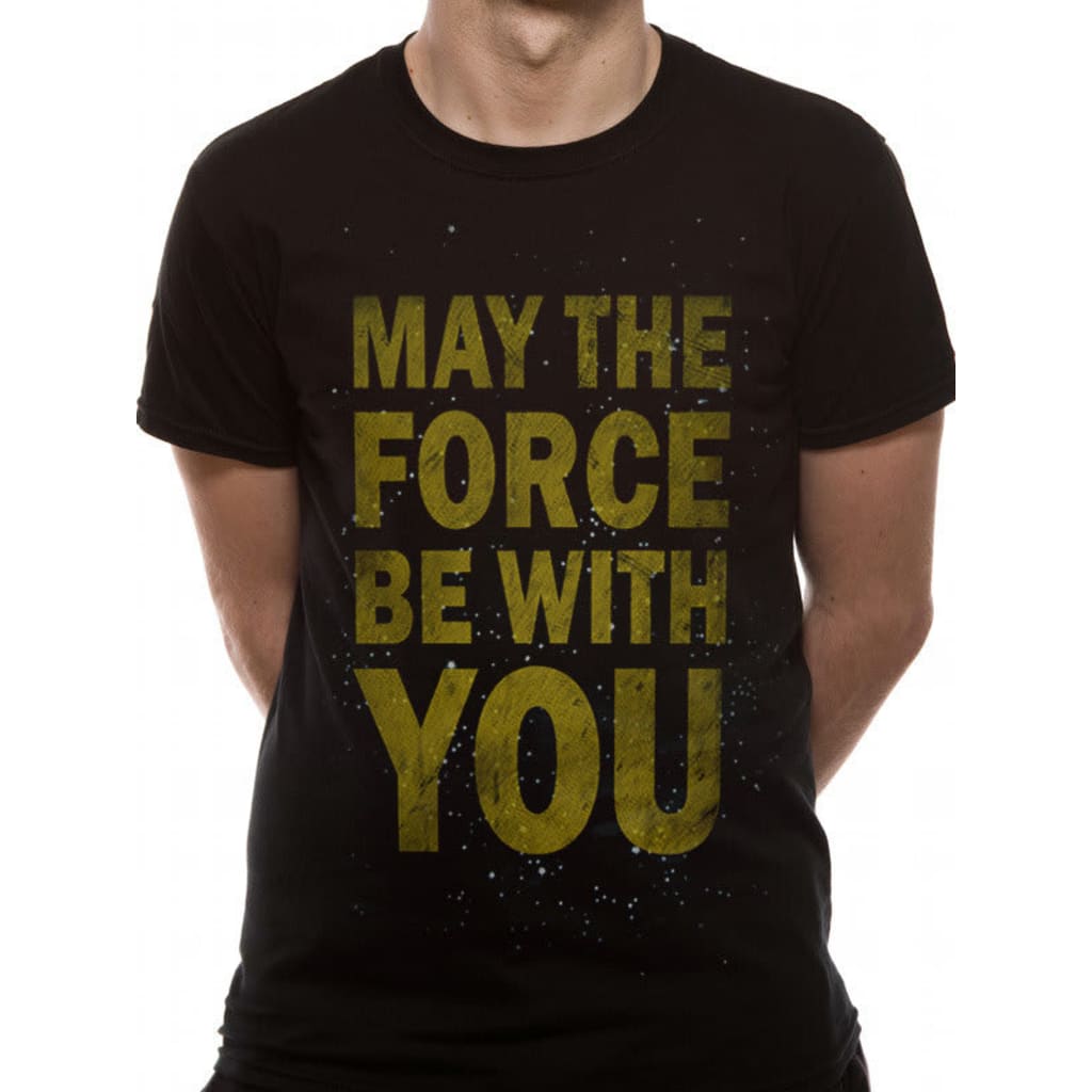 Afbeelding Star Wars - FORCE TEXT (UNISEX) T-Shirt door Vidaxl.nl