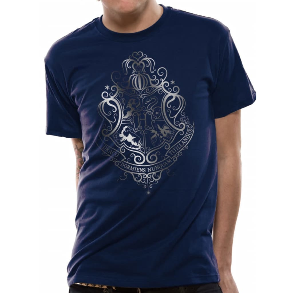 Harry Potter - Silver Foil Crest T-Shirt