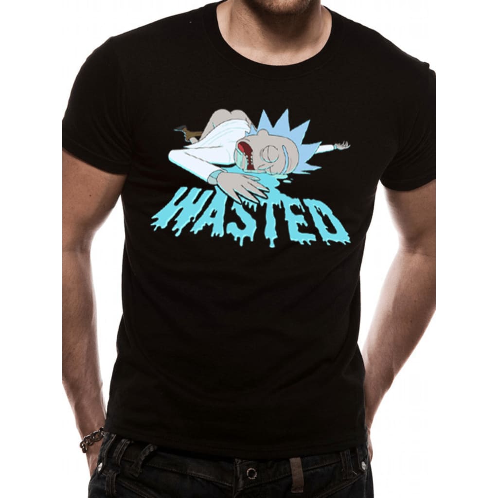 Afbeelding Rick and Morty - Wasted T-Shirt door Vidaxl.nl