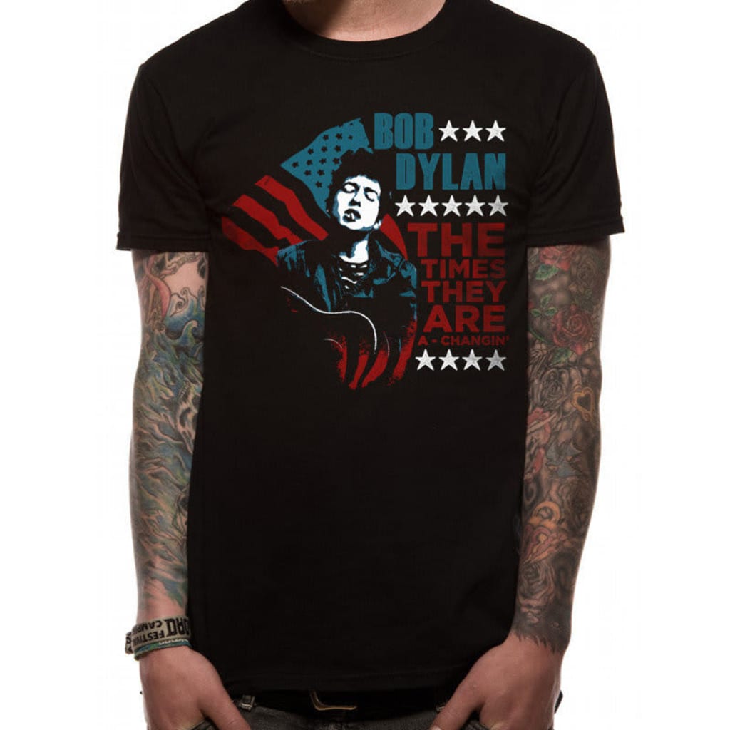 Afbeelding Bob Dylan - Taac Flag T-Shirt door Vidaxl.nl