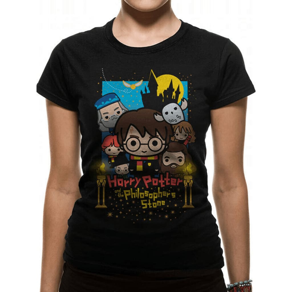 Afbeelding Harry Potter - Cute Poster Art Fotl Fitted T-shirt vrouwen door Vidaxl.nl