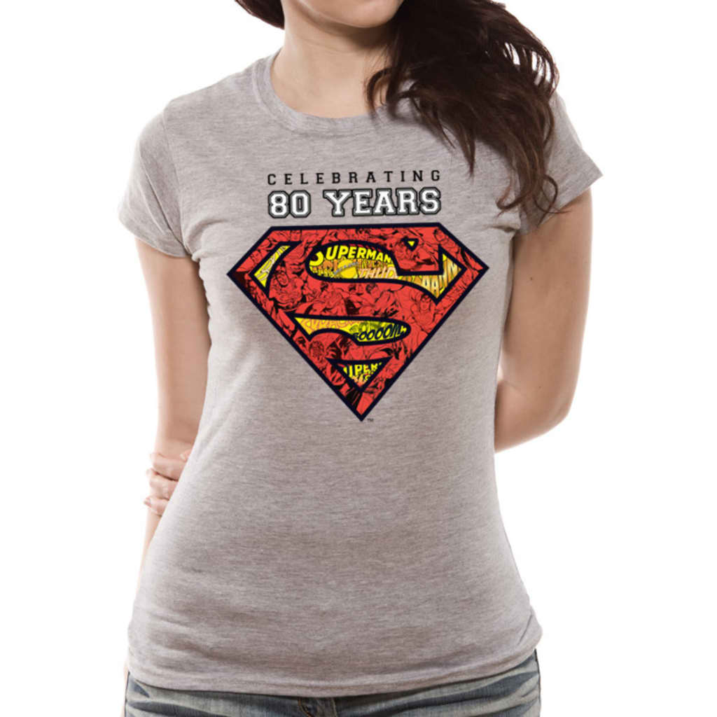 Afbeelding Superman - Celebrating 80 Years T-shirt vrouwen door Vidaxl.nl