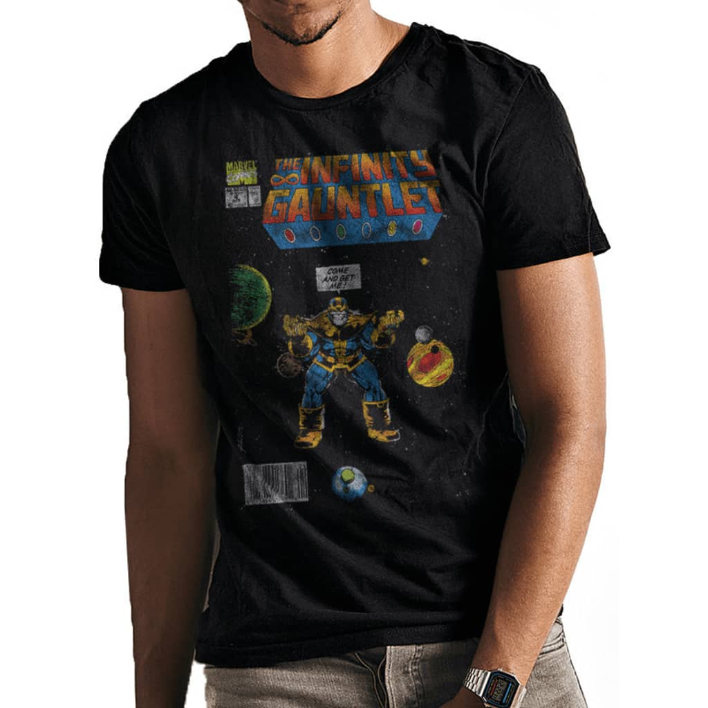 Afbeelding Avengers Marvel - Infinity Gauntlet Cover T-Shirt door Vidaxl.nl