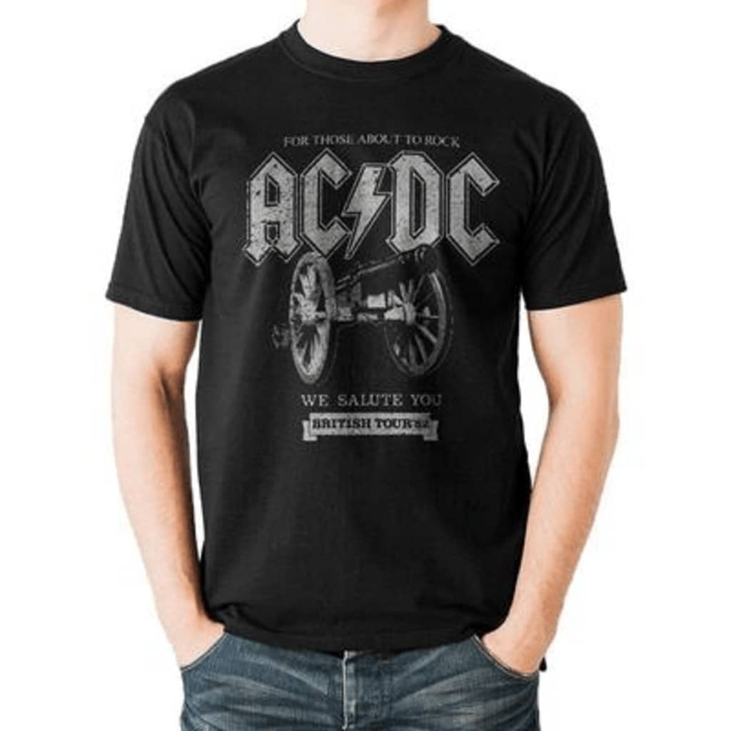 Afbeelding AC/DC Canon Tour 1982 T-Shirt door Vidaxl.nl