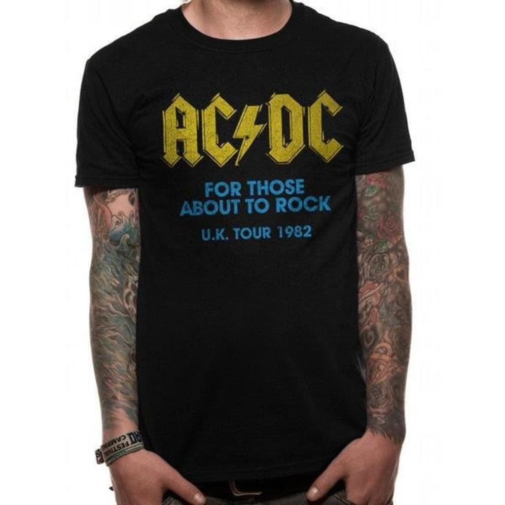 Afbeelding AC/DC - For Those About To Rock T-Shirt door Vidaxl.nl