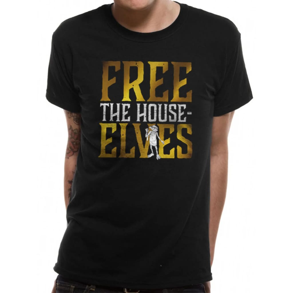 Afbeelding Harry Potter - Free The House Elves T-Shirt door Vidaxl.nl