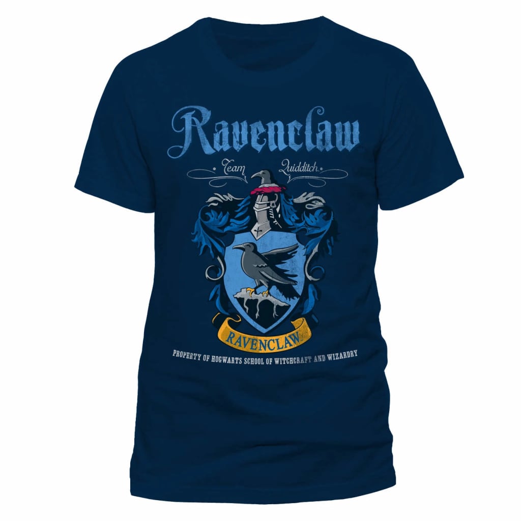 Harry Potter - Ravenclaw Team Quidditch T-Shirt Navy Large T-Shirt