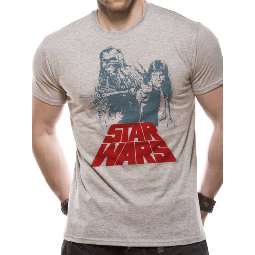 Star Wars - Solo Chewie Duet Retro T-Shirt