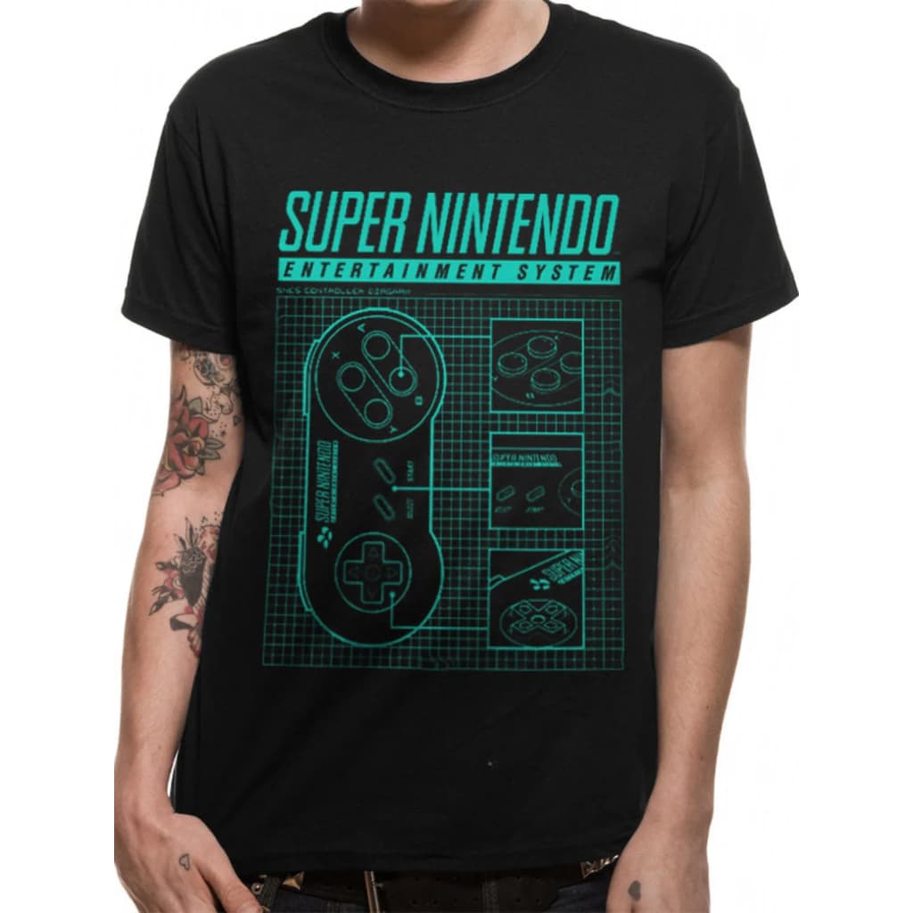 Afbeelding Nintendo - Super Ent System T-Shirt door Vidaxl.nl