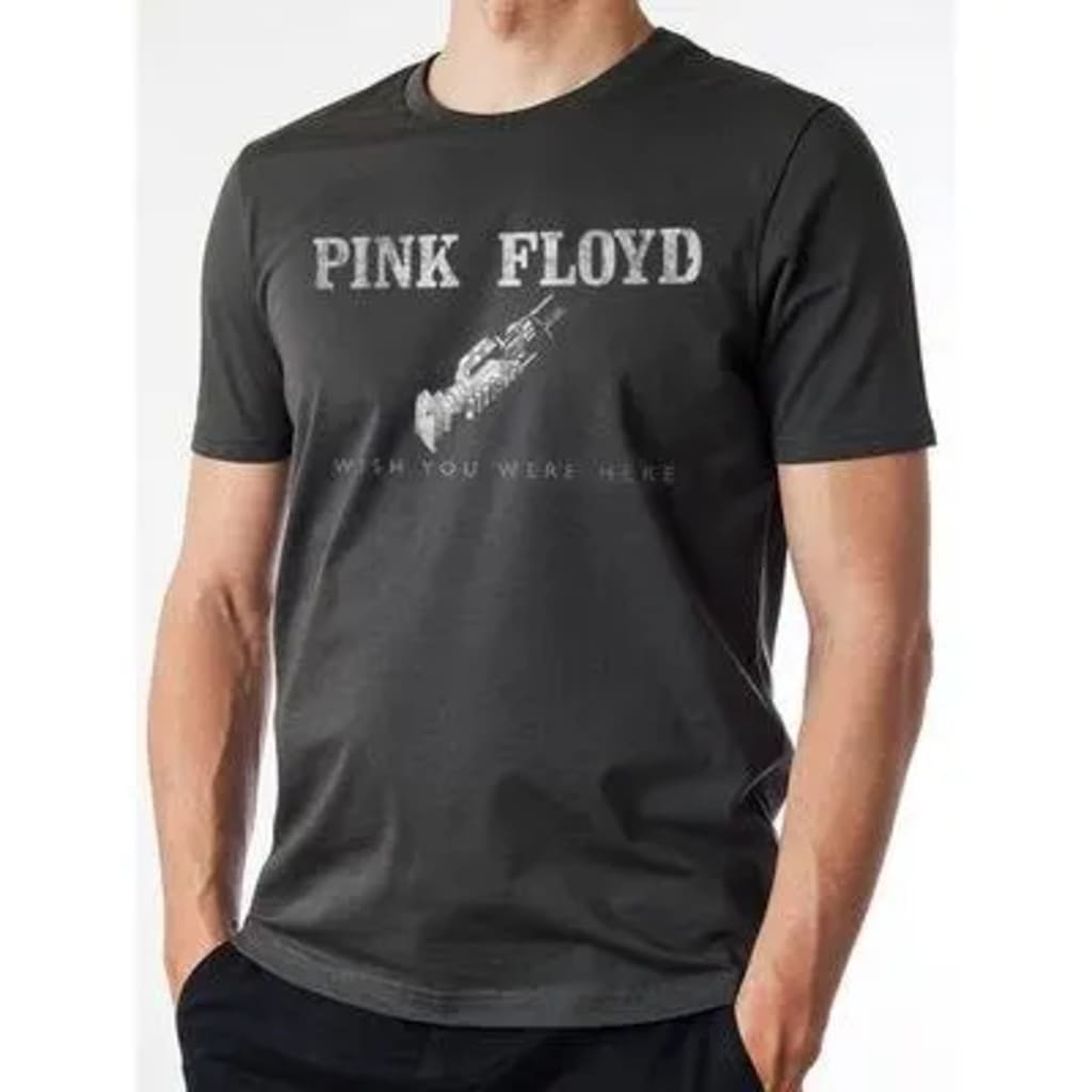 Pink Floyd - Wish You Were Here Logo Reckless Vintage T-Shirt