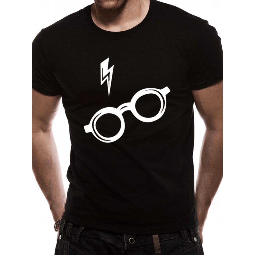 Harry Potter - Glasses T-Shirt Black T-Shirt
