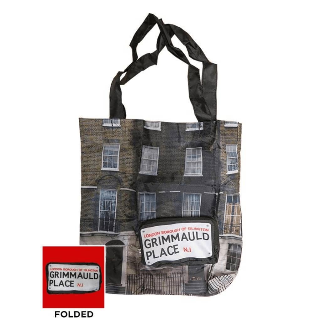 NULL Harry Potter - Grimmauld Place Folding Tote Bag Black/White
