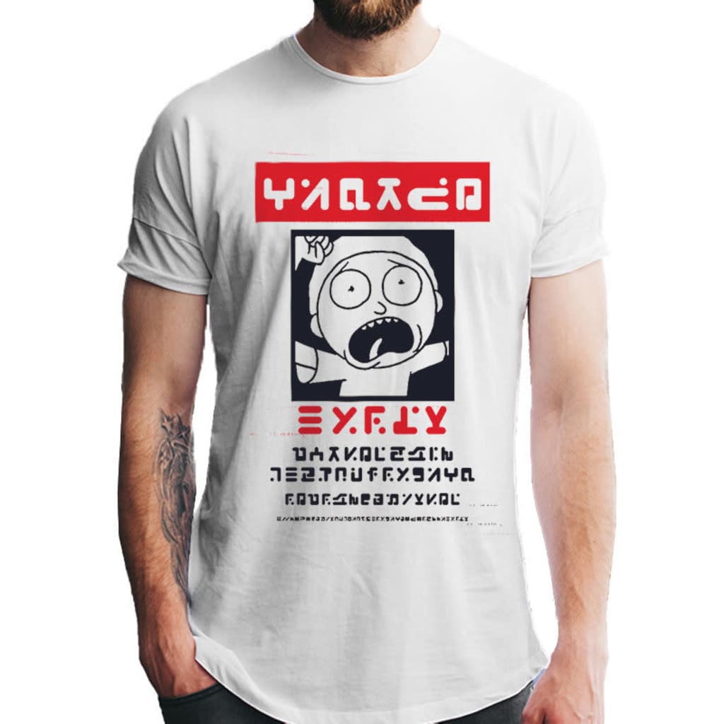 Rick and Morty - Alien Morty Wanted Poster T-Shirt