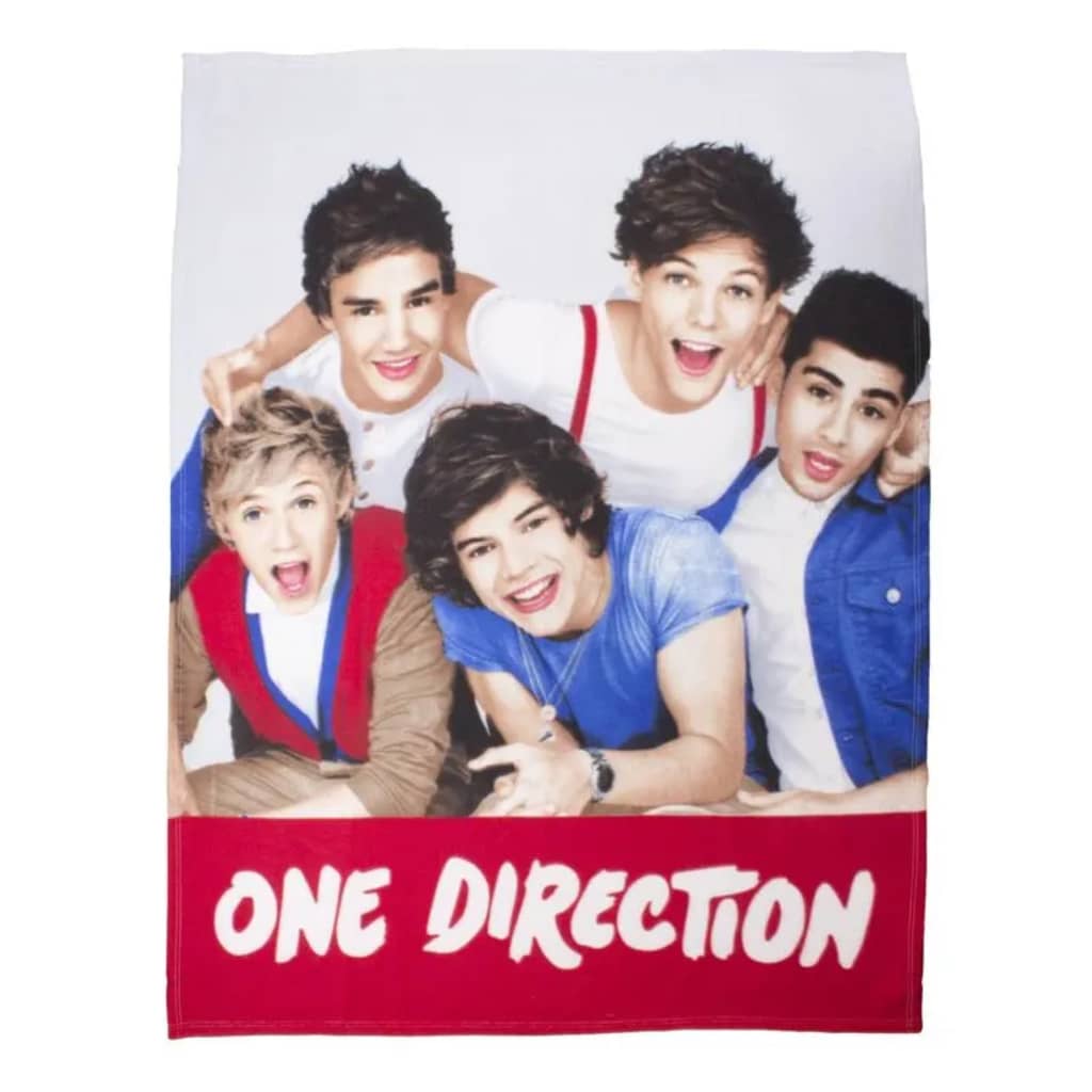 Afbeelding One Direction fleece plaid - 100% polyester, Fleece polyester - door Vidaxl.nl