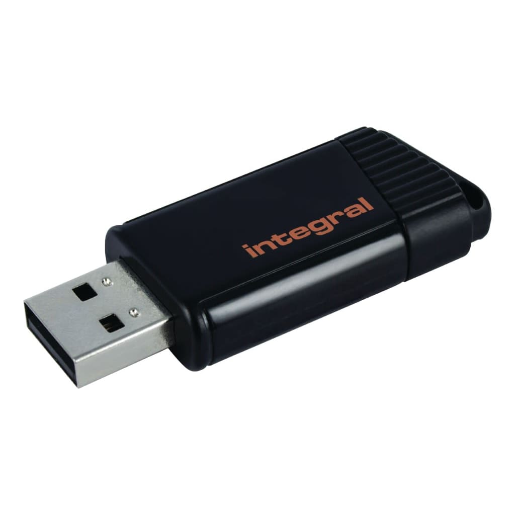 Integral INFD32GBPULOR Usb Stick Usb 2.0 32 Gb Zwart/oranje