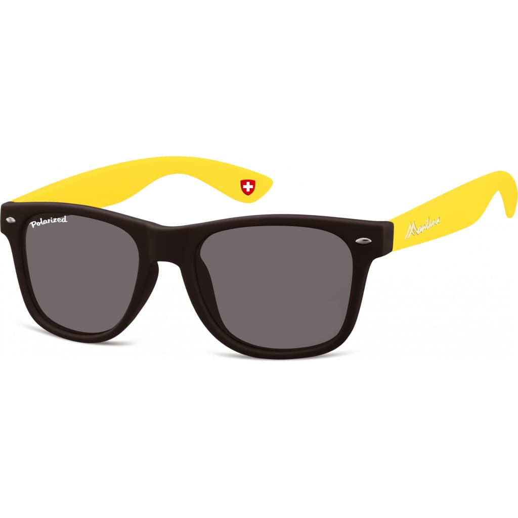 Montana zonnebril unisex wayfarer zwart/geel MP40F