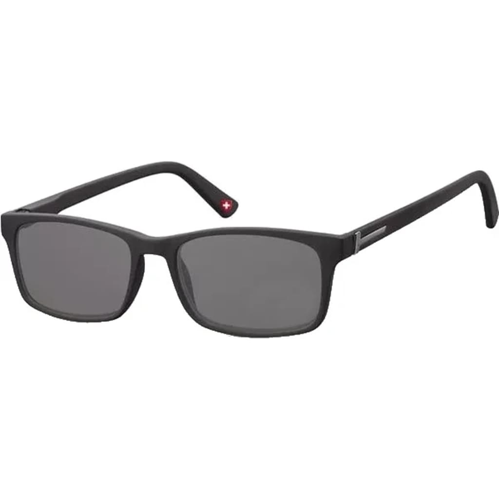 Montana zonnebril unisex rechthoekig zwart (MR73S) sterkte +2.00