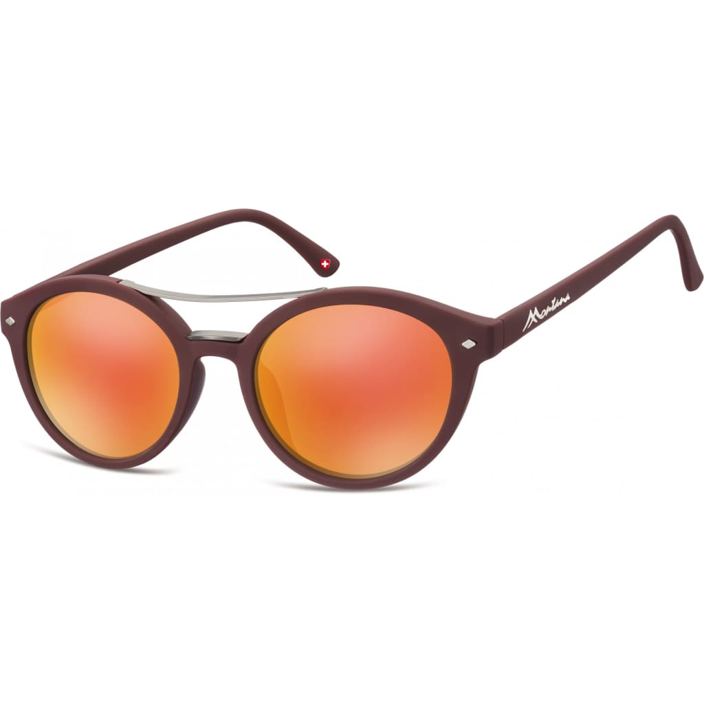 Montana zonnebril dames panto bruin/oranje (MS21)