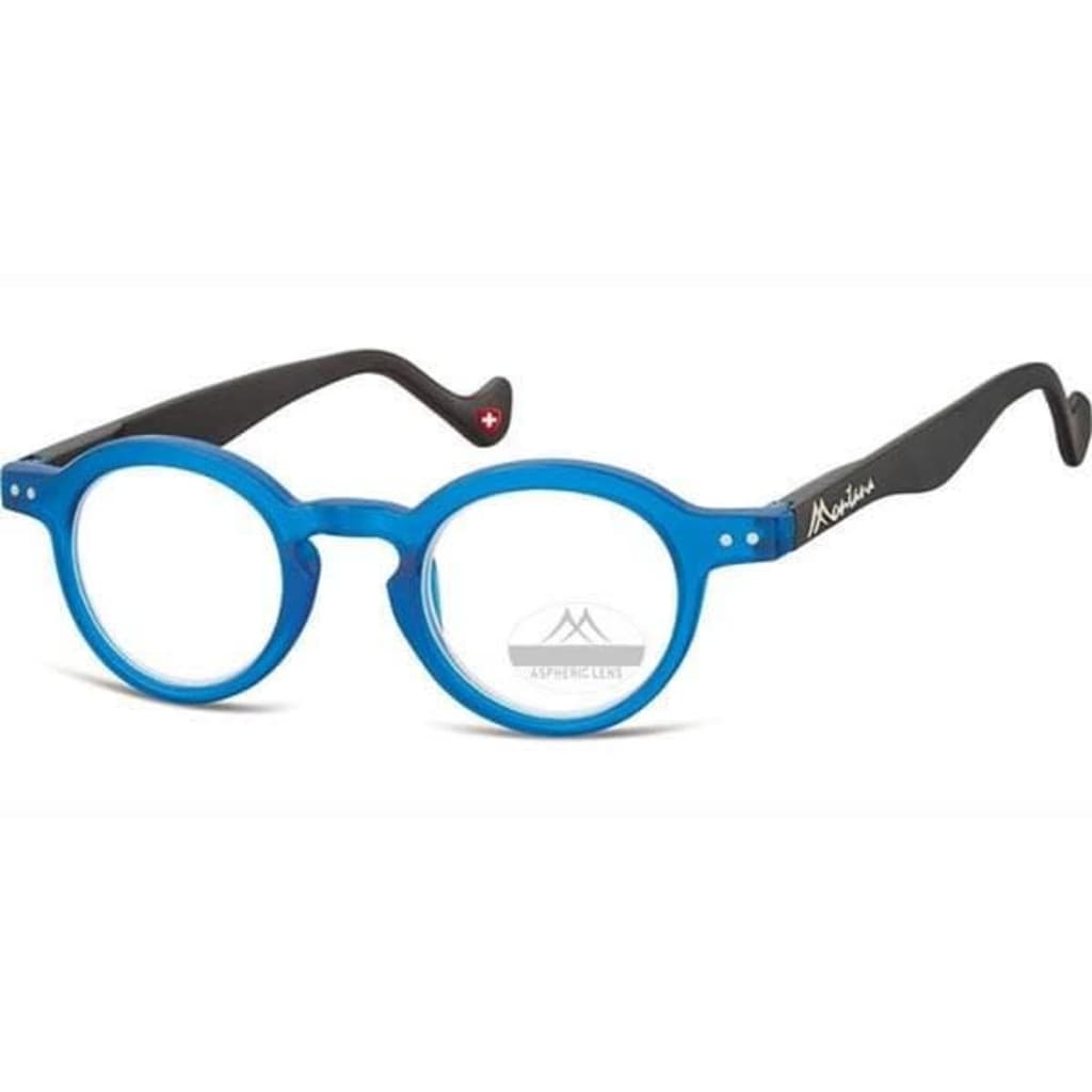 Montana leesbril rond blauw sterkte +1,00 (box69)