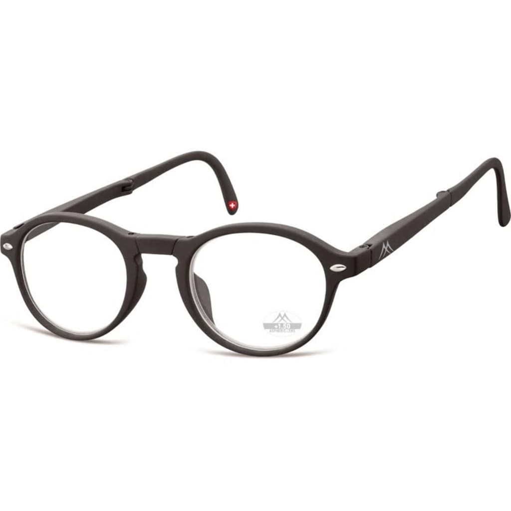Montana opvouwbare leesbril zwart sterkte +1,00 (box66)