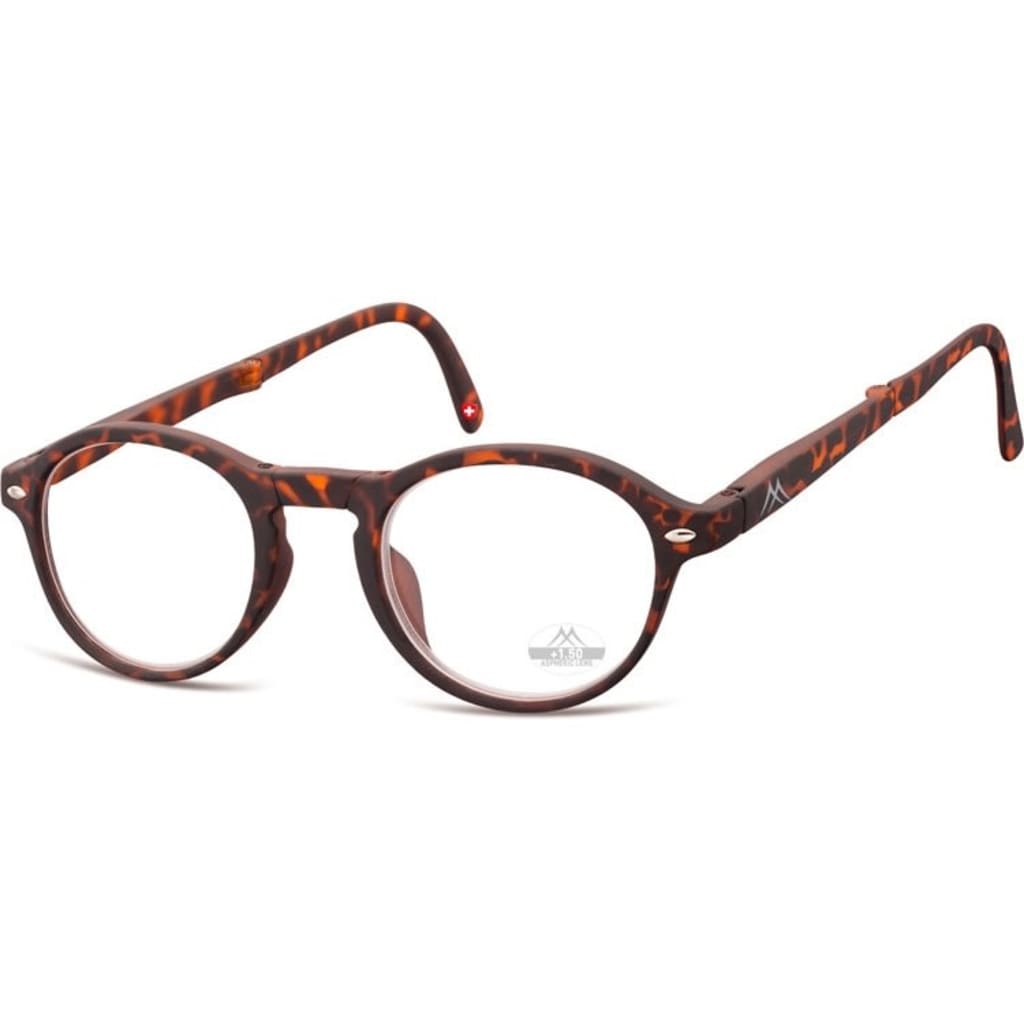 Montana opvouwbare leesbril bruin sterkte +2,00 (box66a)
