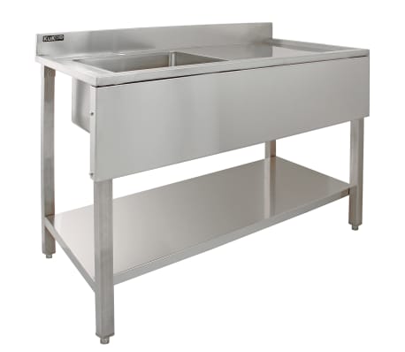 Kukoo Commercial Stainless Steel Sink Right Hand Drainer