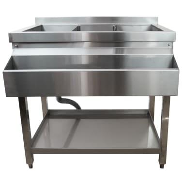 Kukoo Cocktail Bar Station Free Standing Stainless Steel Bar