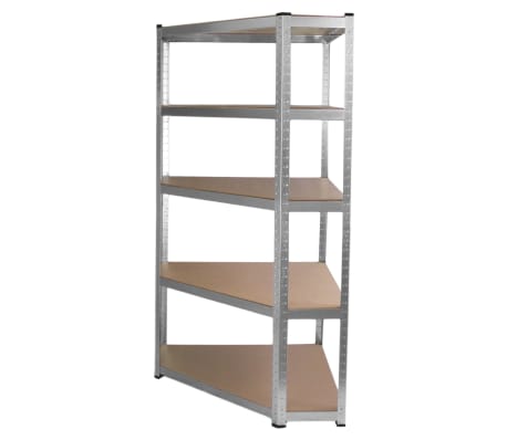 Galvanised Steel Storage Shelves Galwix 90cm X 180cm Vidaxl Co Uk Galvanised Steel Storage Shelves Galwix 90cm X 180cm 4 9