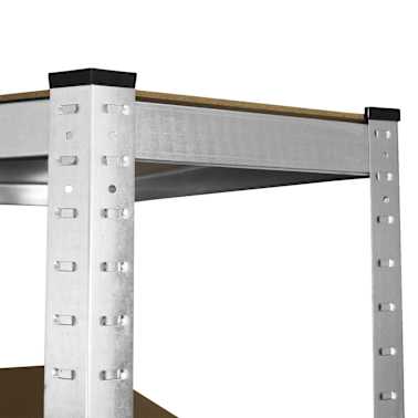 Galvanised Steel Storage Shelves Galwix 90cm X 180cm Vidaxl Co Uk Galvanised Steel Storage Shelves Galwix 90cm X 180cm 5 9