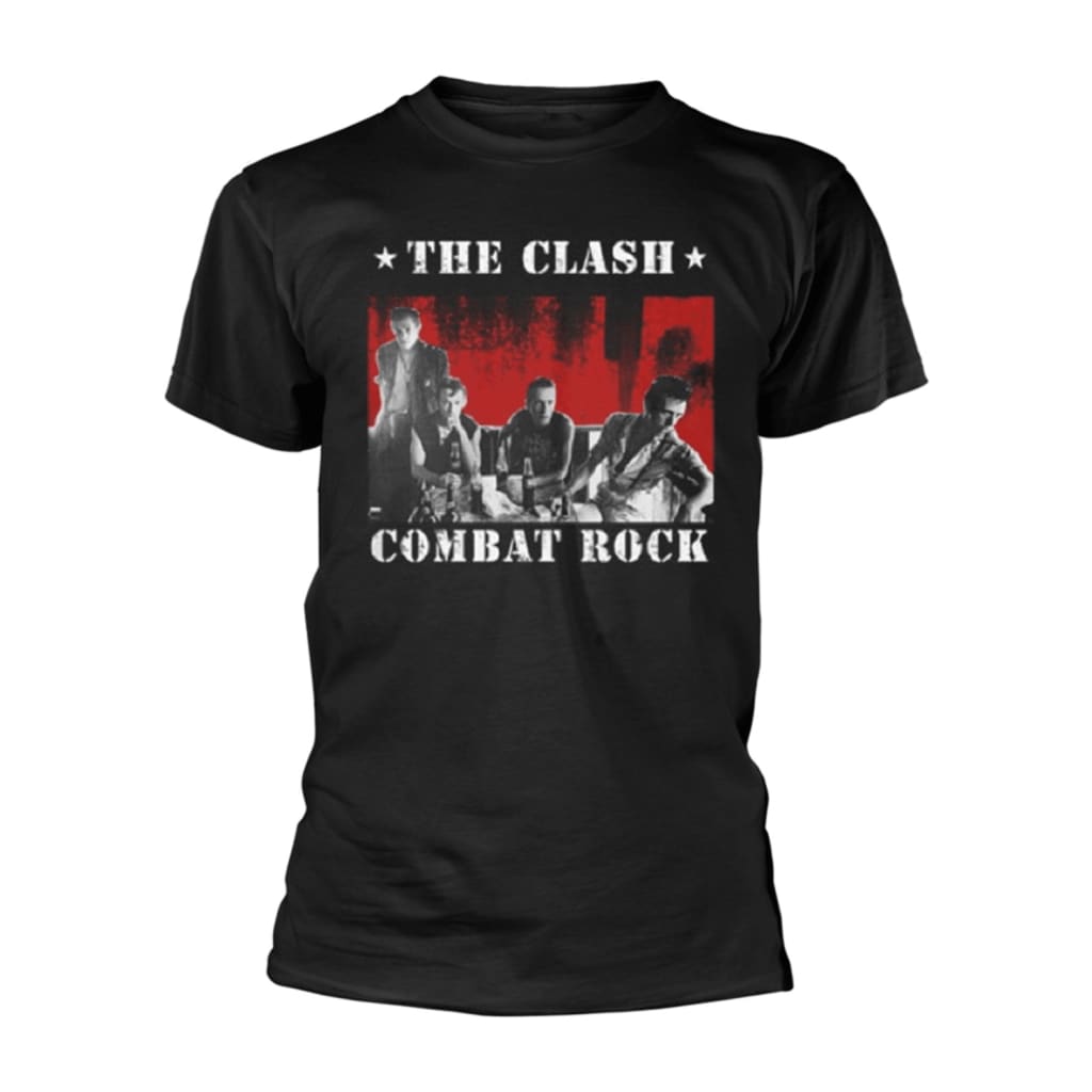 Afbeelding CLASH The Black Bangkok Combat Rock T-Shirt door Vidaxl.nl