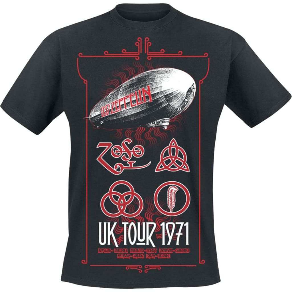 Afbeelding Led Zeppelin UK Tour '71 T-Shirt door Vidaxl.nl