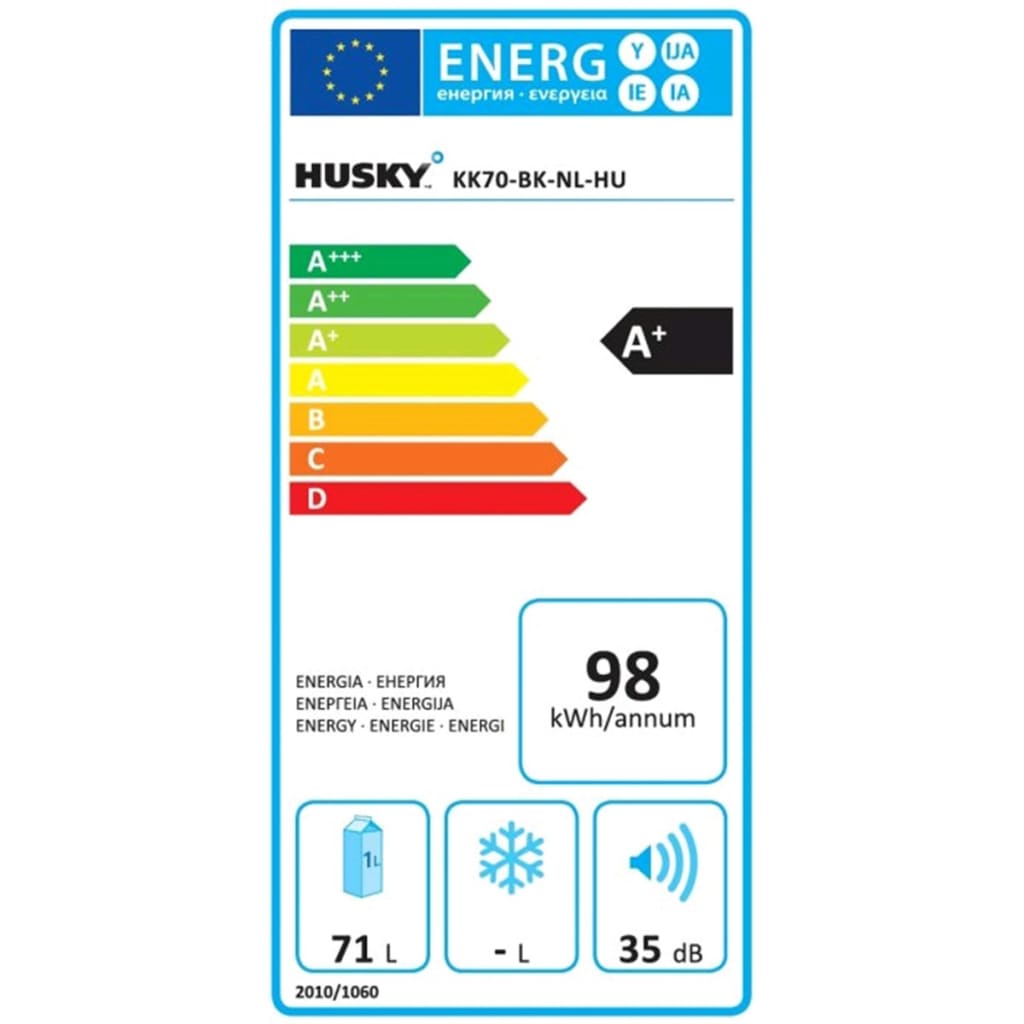 

Husky Minikoelkast 71 L KK70-BK-NL-HU